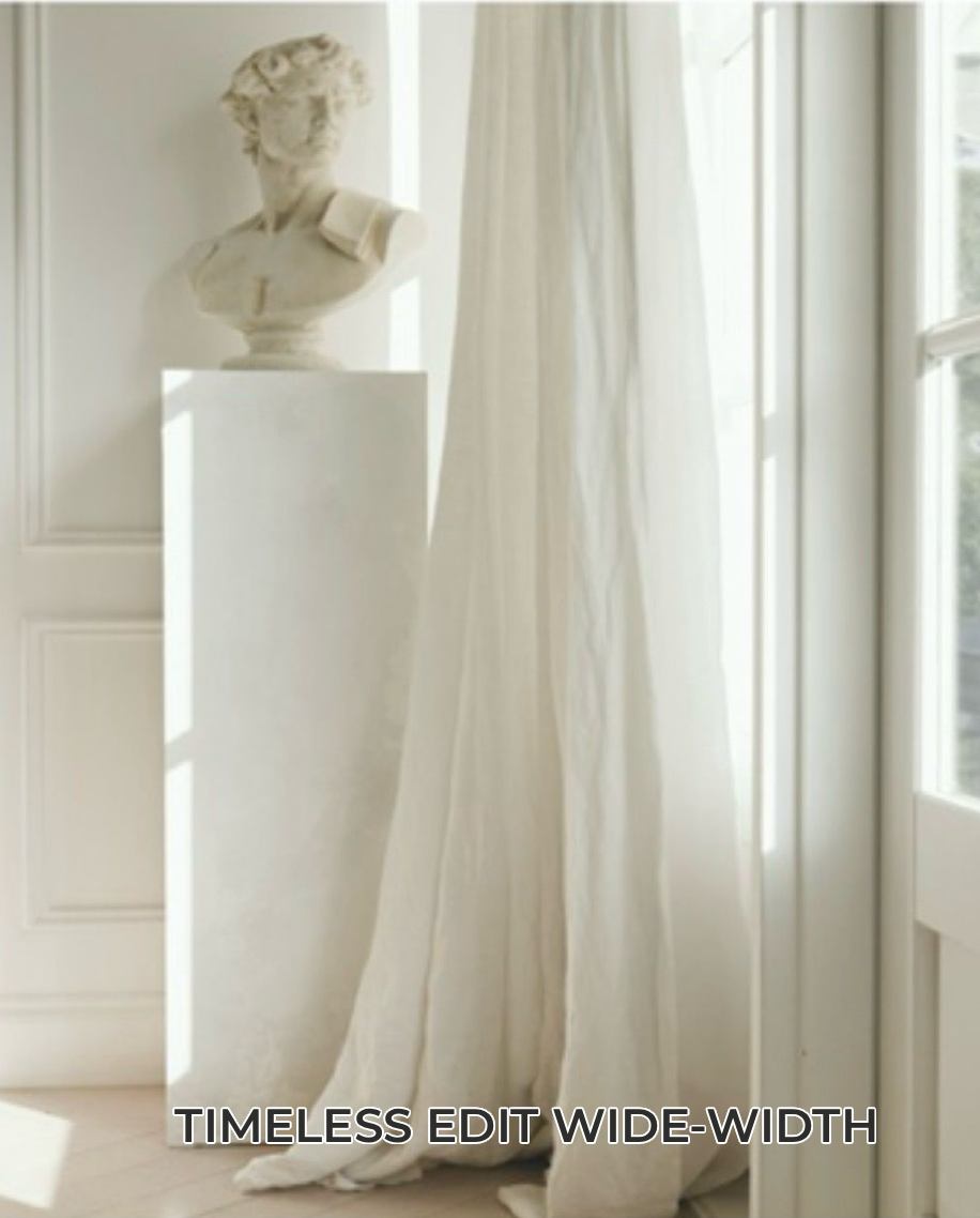 Timeless Edit wide-width curtain fabric for luxury modern interiors