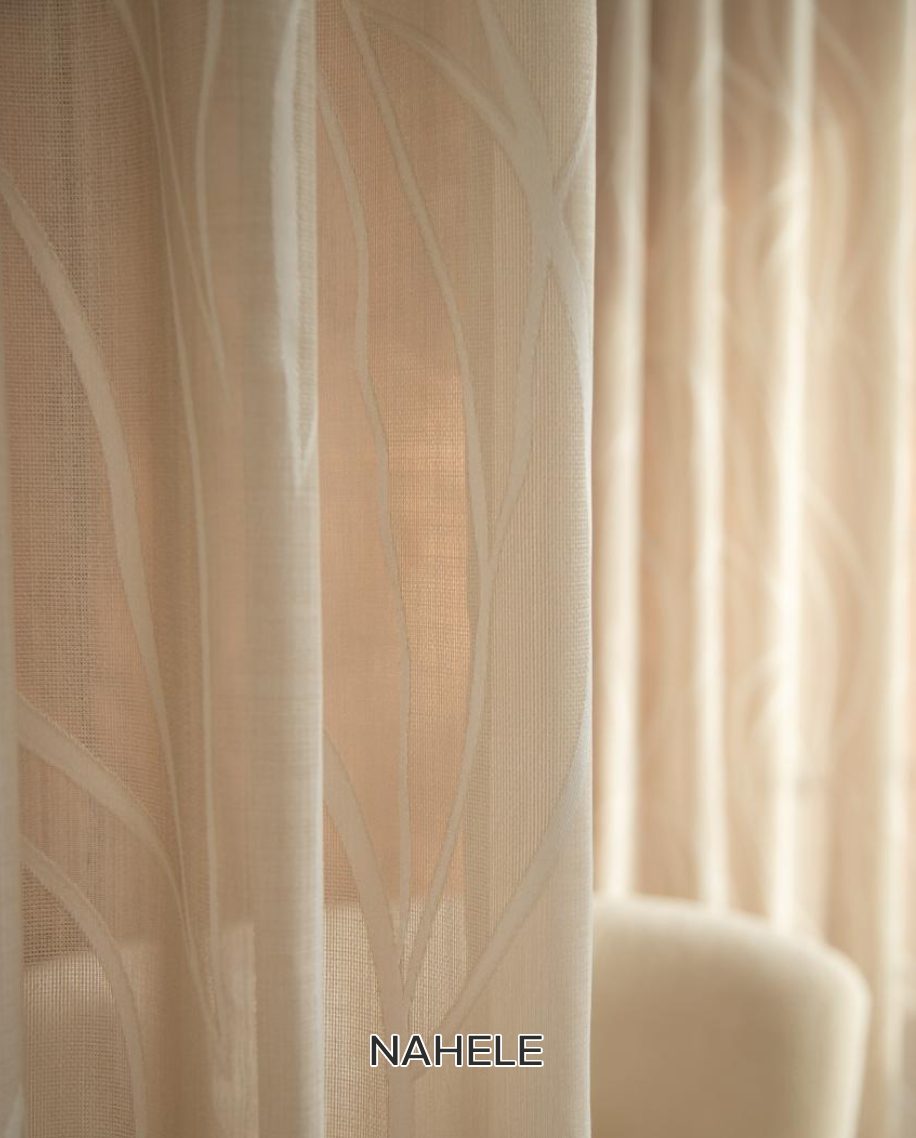 Nahele sheer curtain fabric for elegant modern interiors