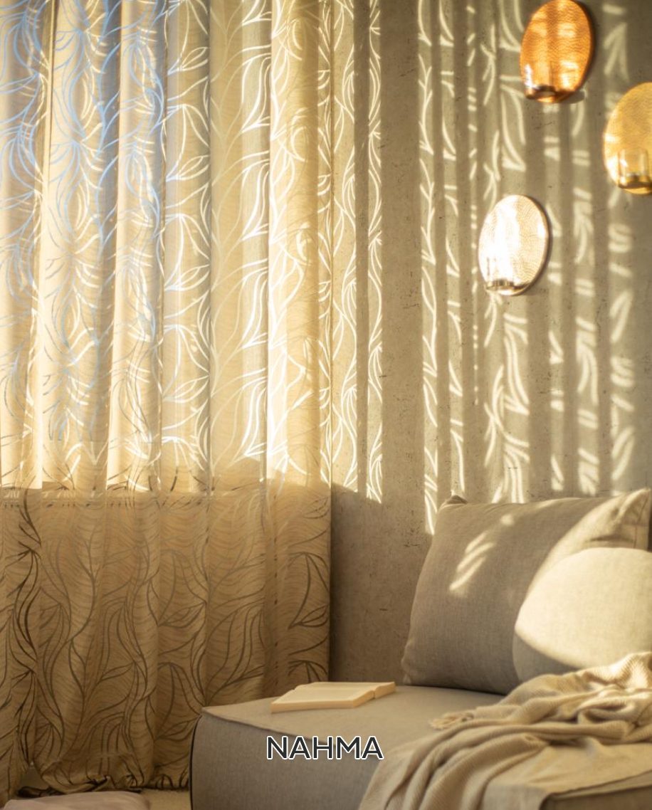 Nahma premium sheer fabric for luxury window treatments